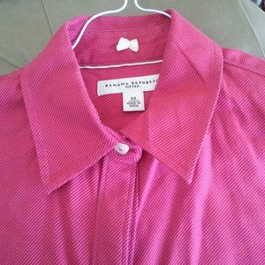 Banana Republic Pink French Cuff Dress Shirt sz XS